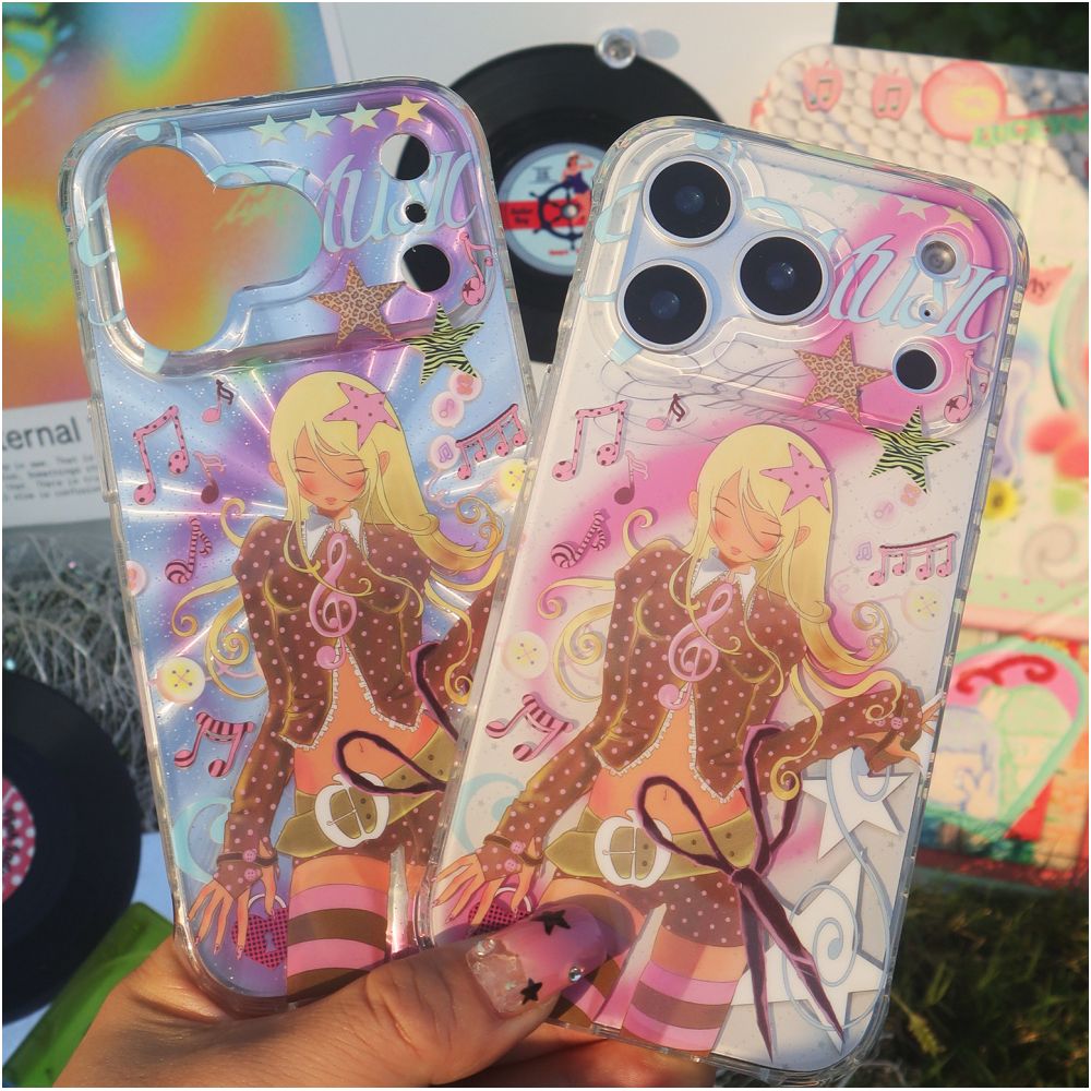 PlayGirl vintage note spicy girl imd double layer magnetic phone case suitable for iPhone 17 proma Apple 16 laser 15 pro light Asian style 14 plus protective cover 13 all inclusive edges image 0